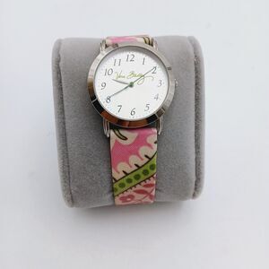 Women’s Vera Bradley Watch Bermuda Pink Retired New Battery